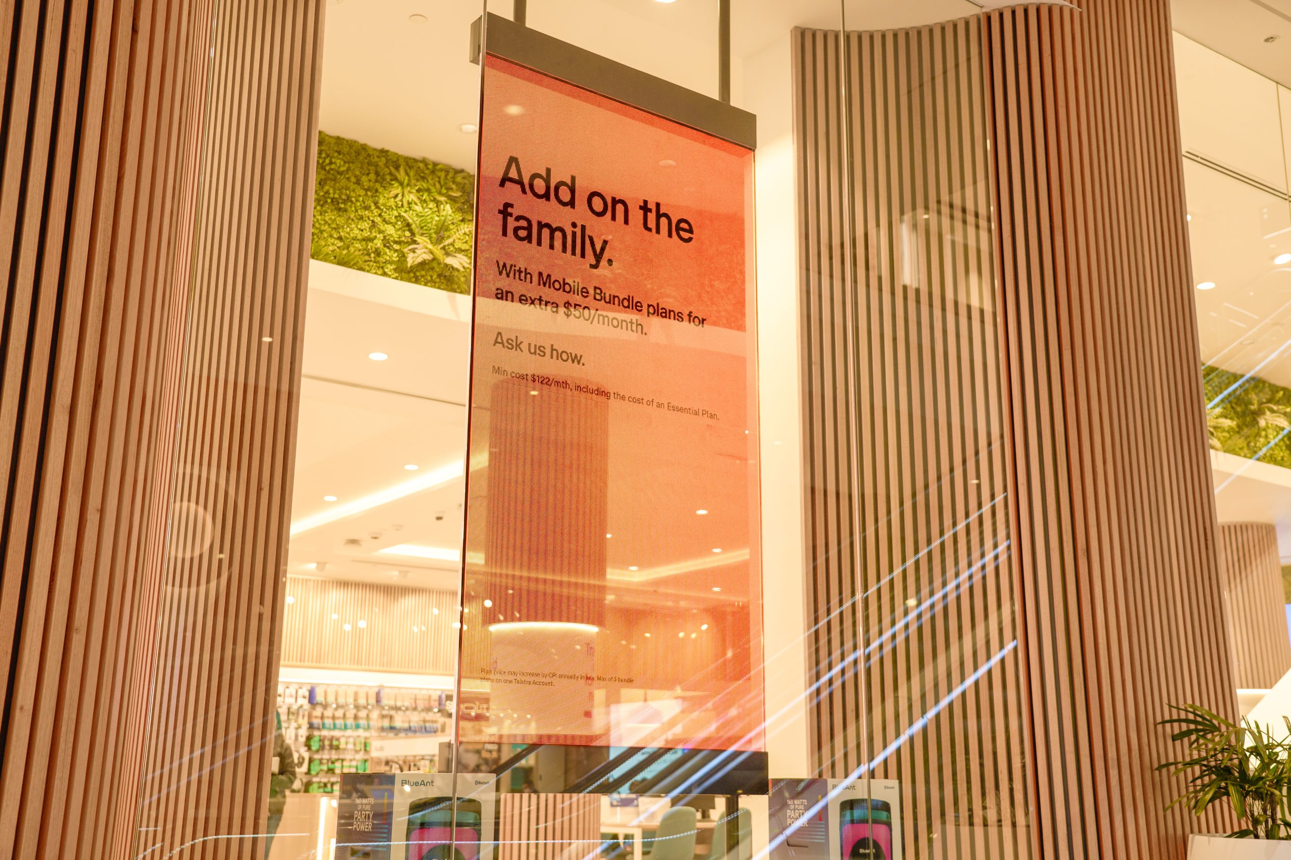 3 transparent LED signage