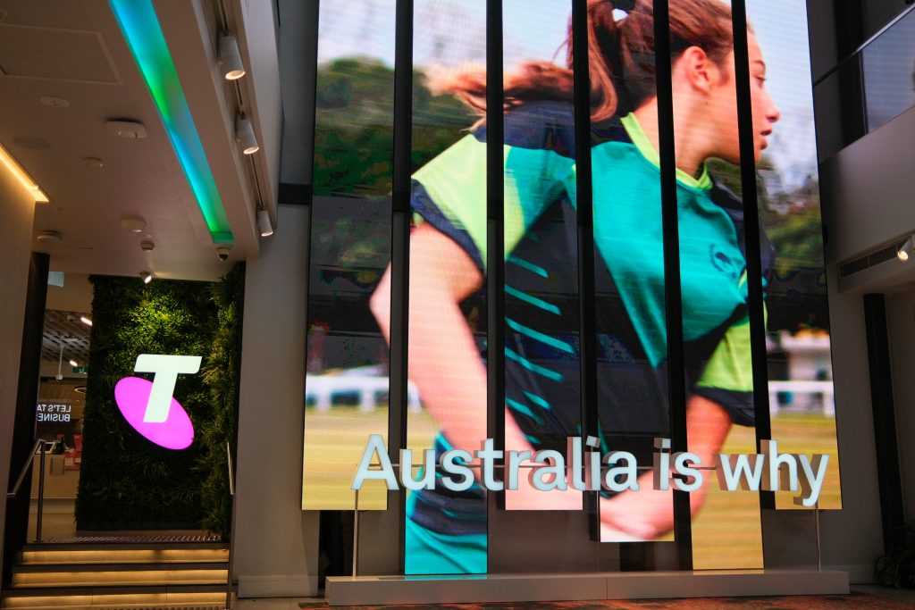 Telstra LED pillars